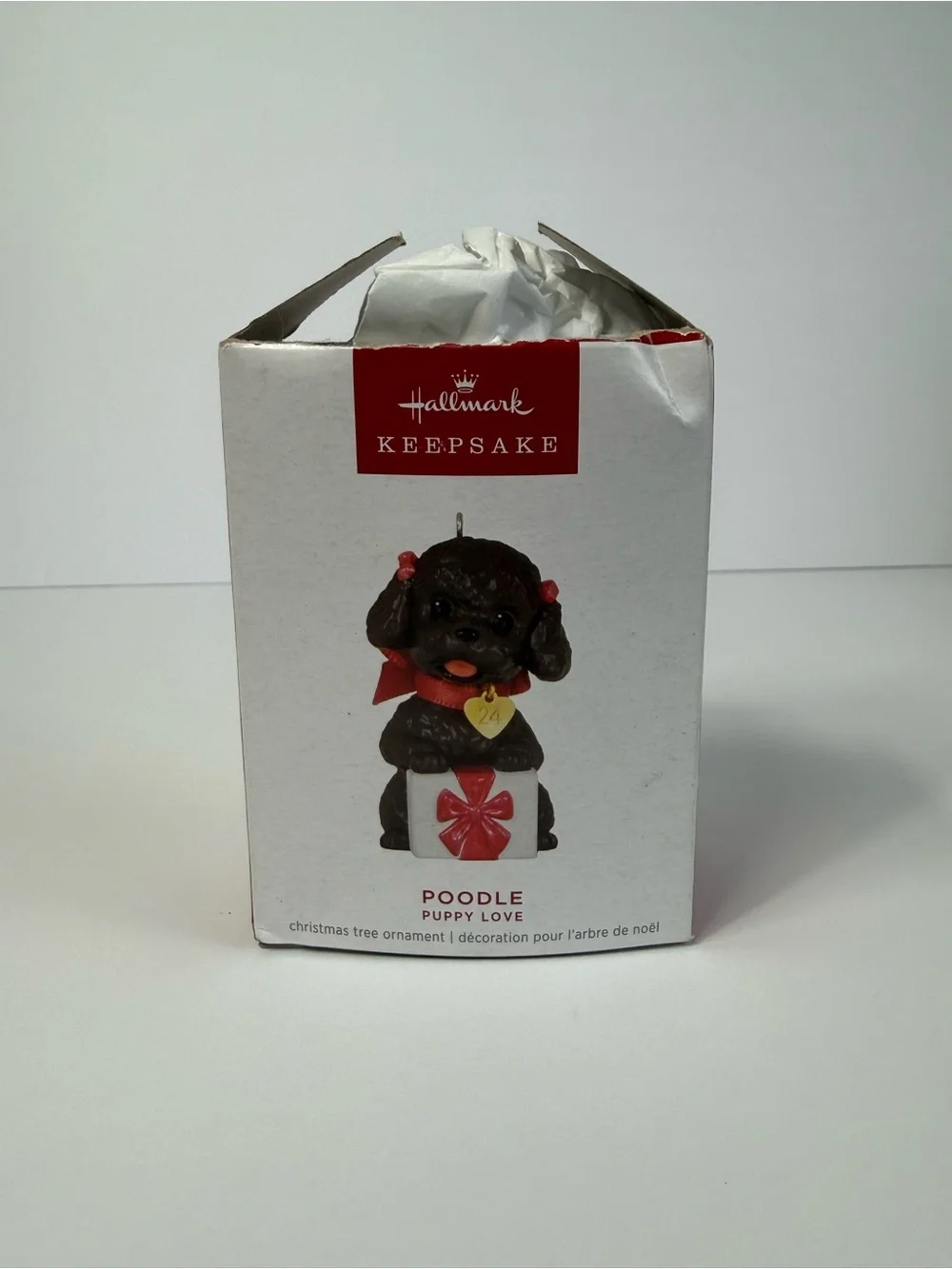 2024 Hallmark Keepsake Puppy Love Poodle Ornament NIB Anita Marra Rogers Brass